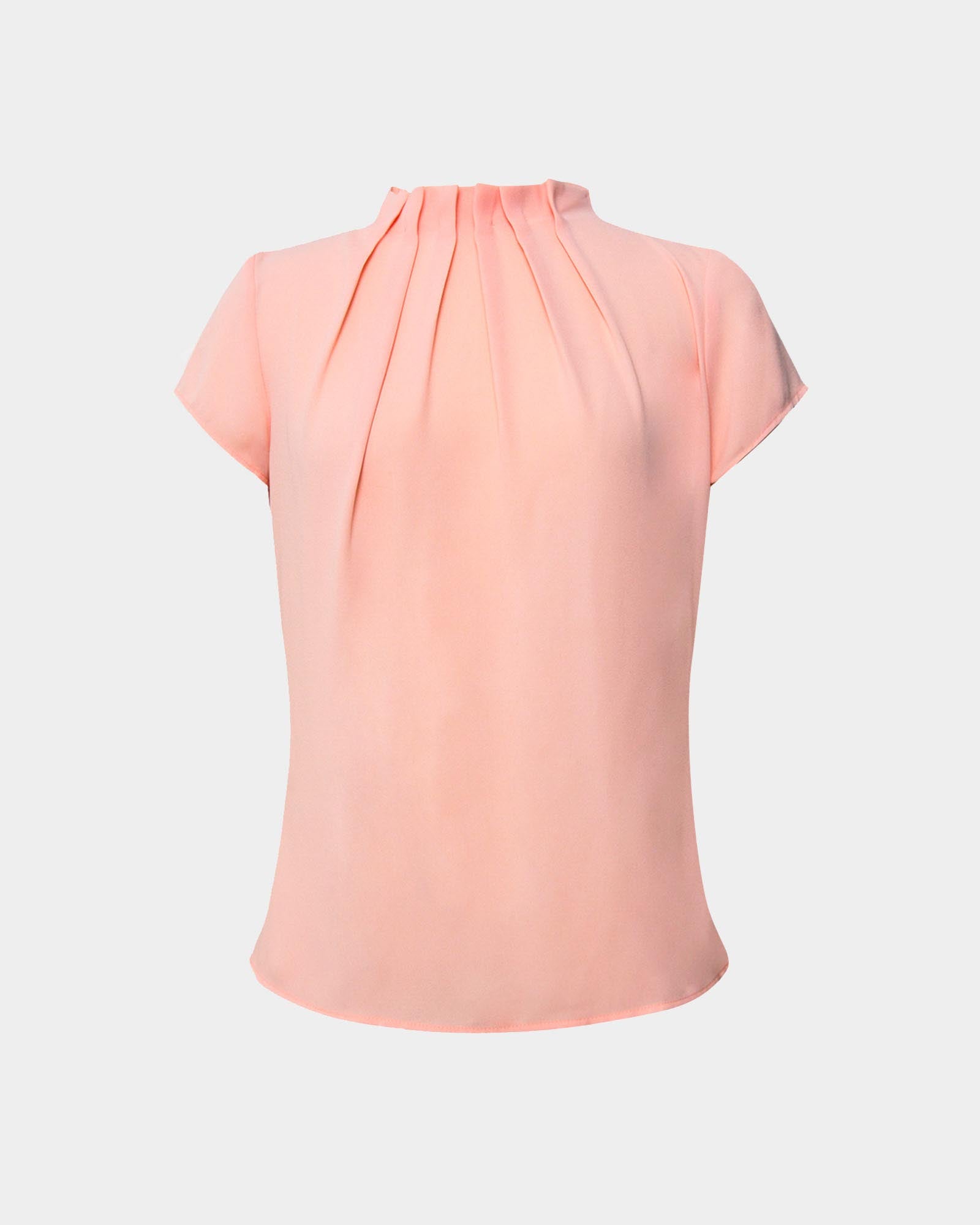 Olivia Pleated High Neck Top