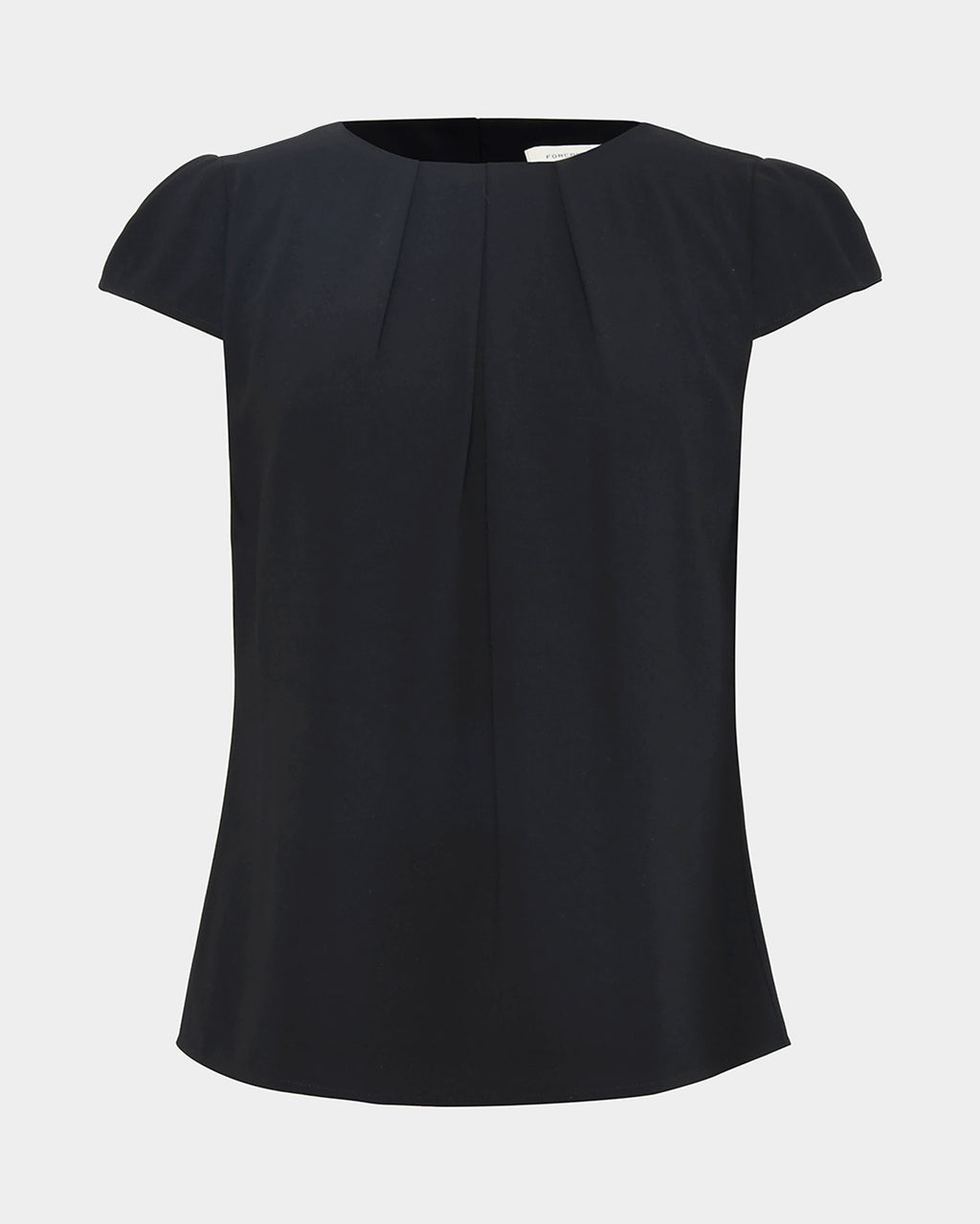 Tamera Pleated Round Neck Top