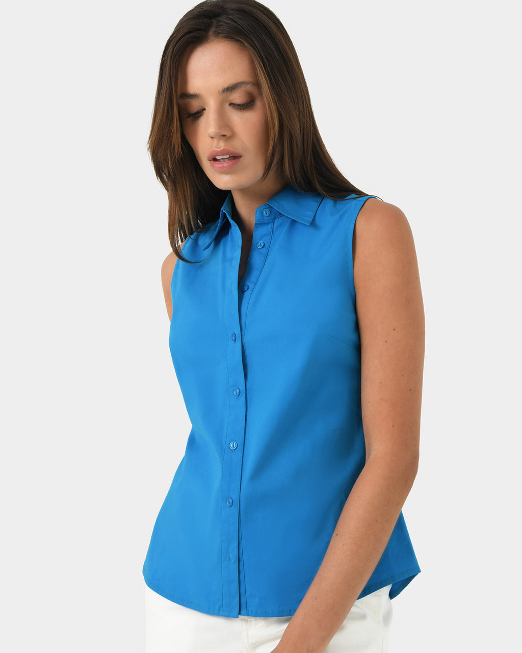 Alma Cotton Sleeveless Shirt