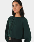 Tiana Pleat Neck Top