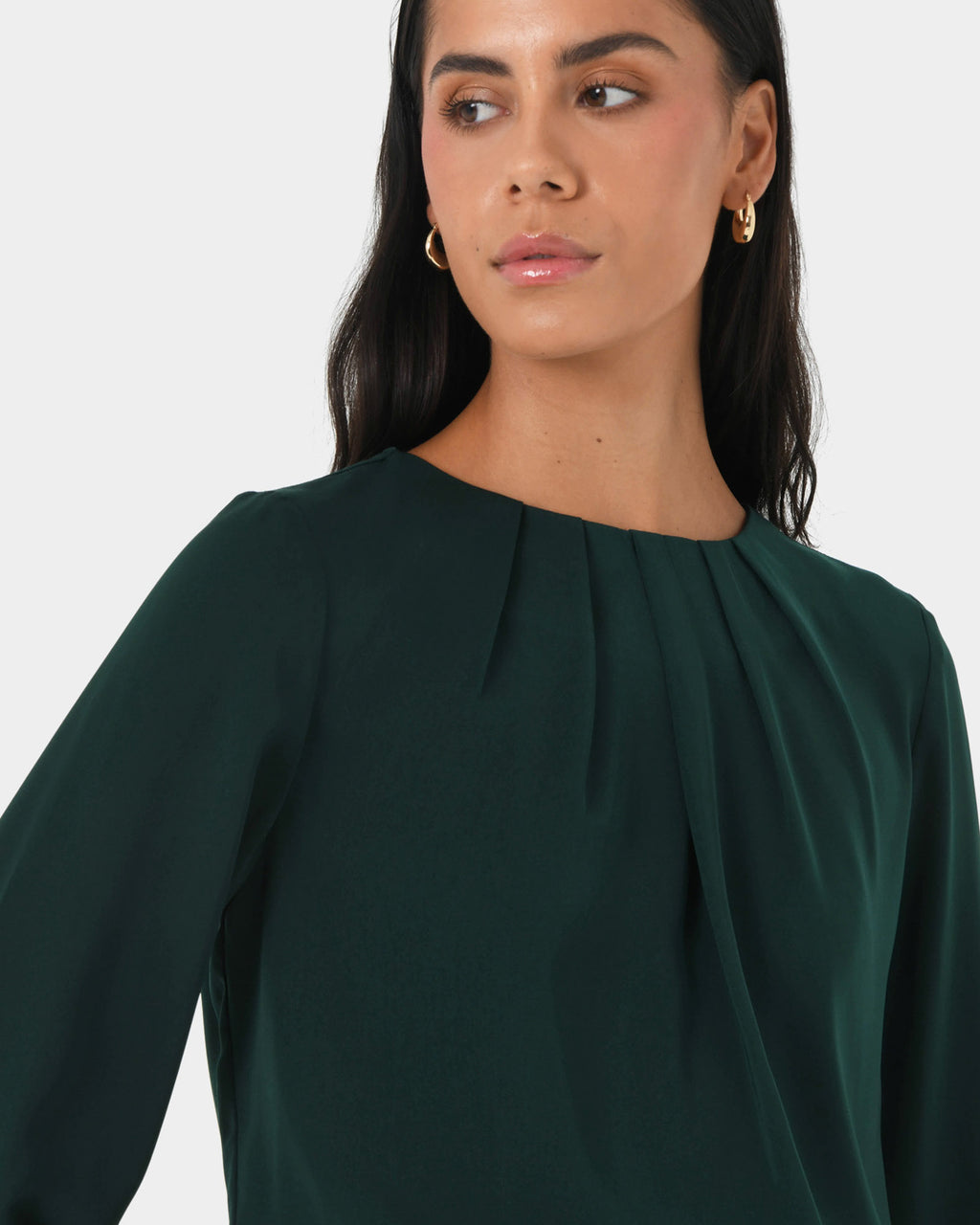 Tiana Pleat Neck Top