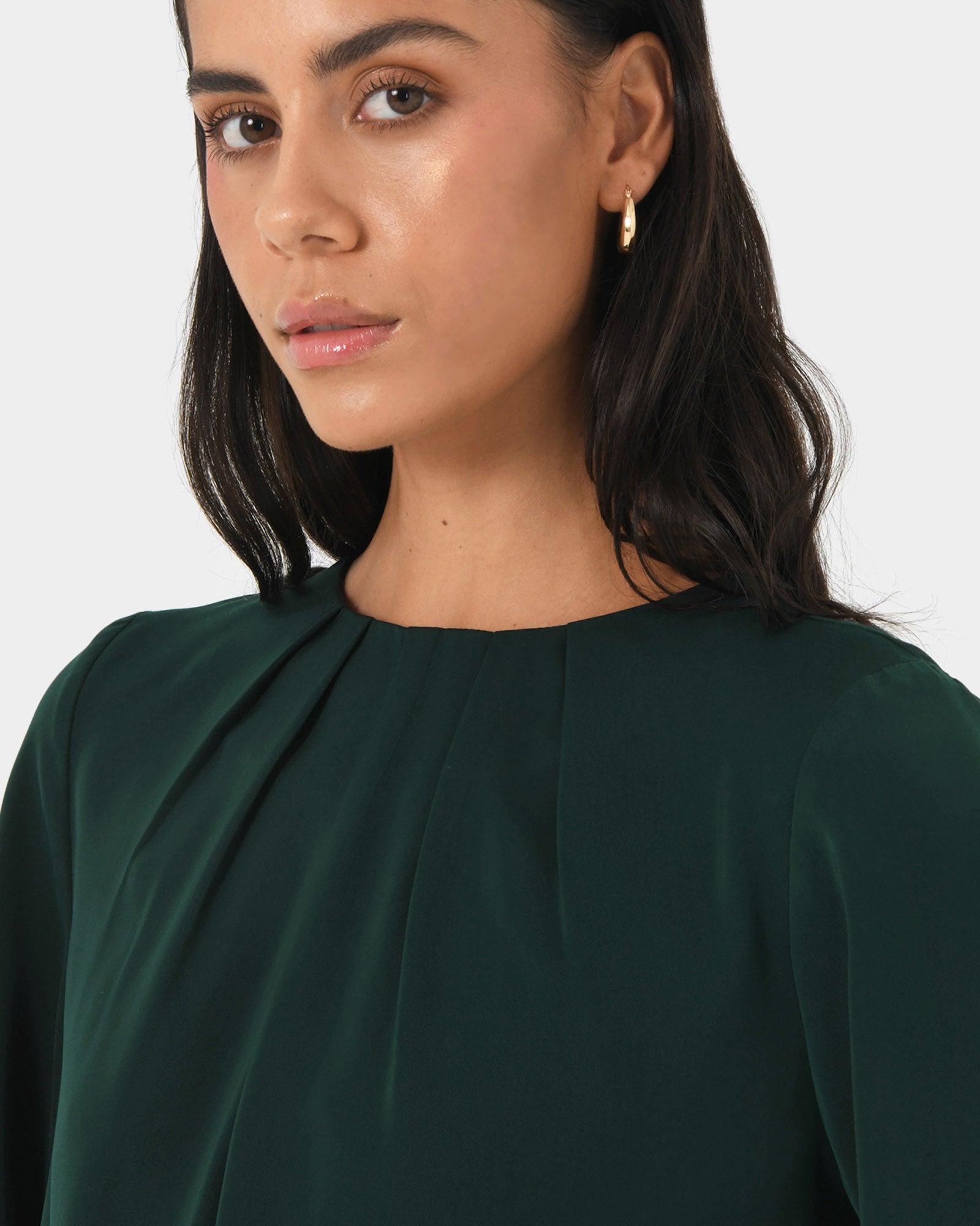 Tiana Pleat Neck Top