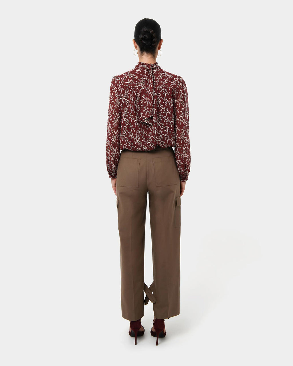Rema Floral Tie Blouse
