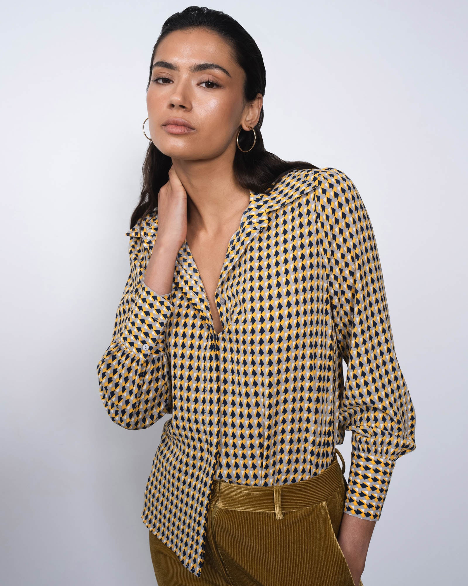 Jazmin Geo Print Blouse