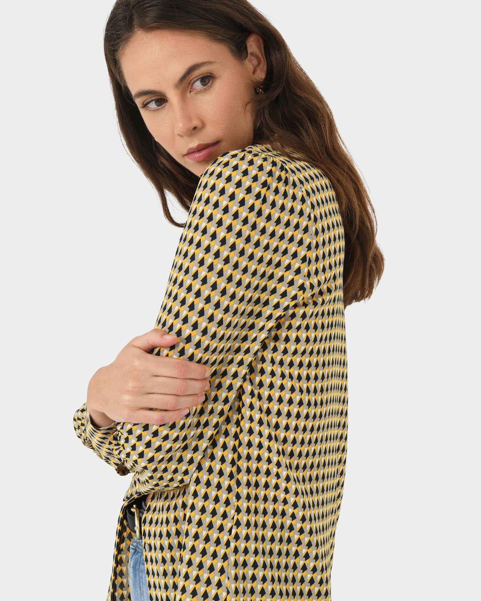 Jazmin Geo Print Blouse