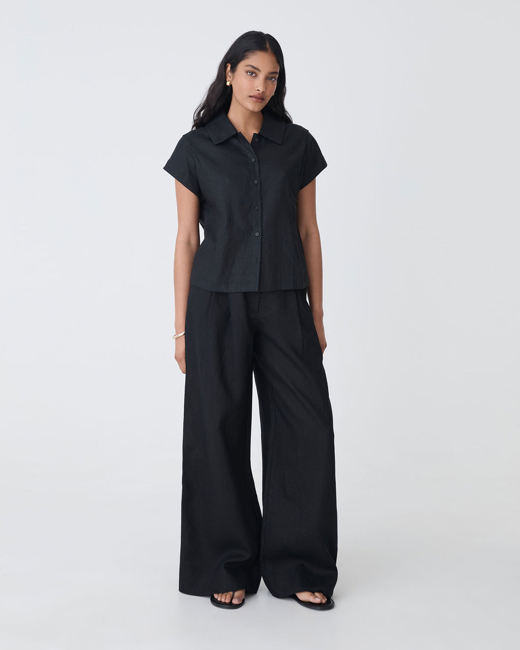 Ami Linen Collar Shirt
