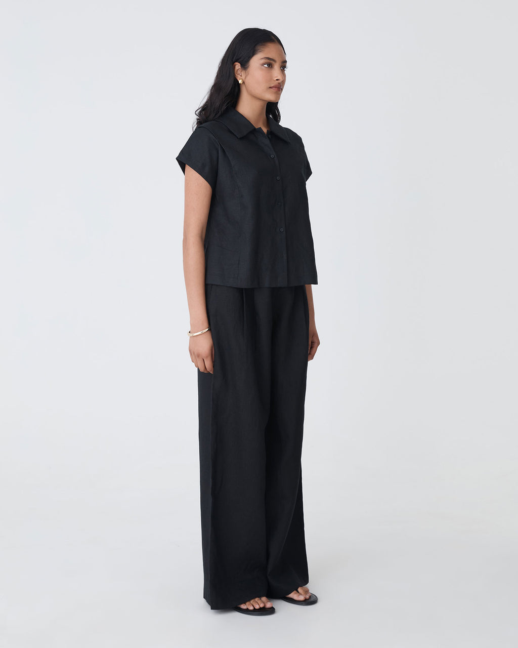 Ami Linen Collar Shirt