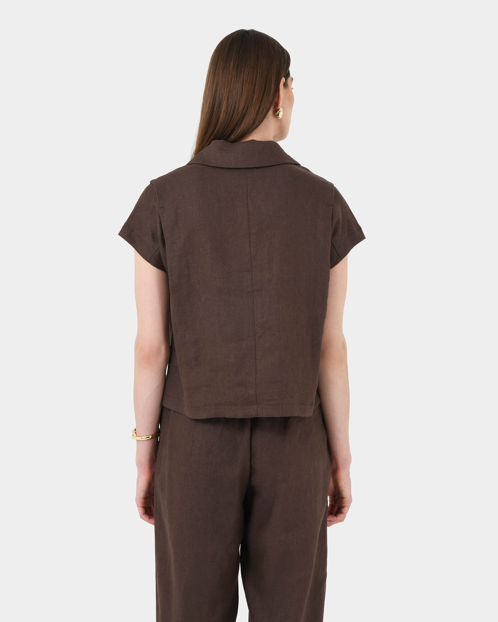 Ami Linen Collar Shirt