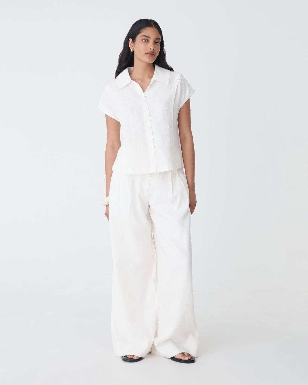 Ami Linen Collar Shirt
